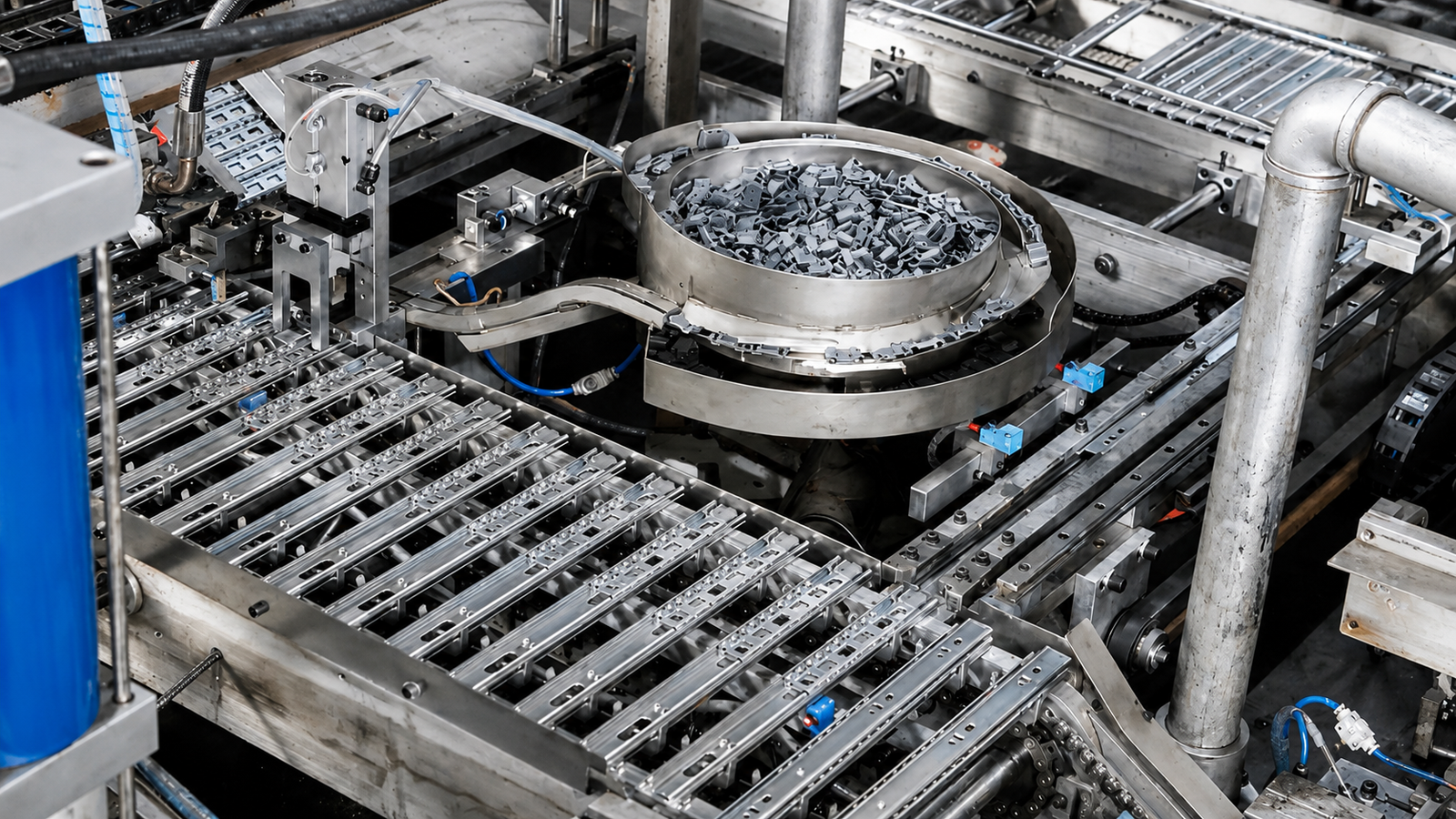 Automatic assembly of drawer slides